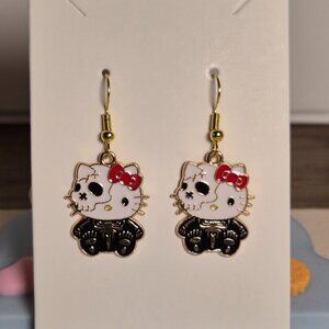 Sanrio Hello Kitty Cute Earrings Halloween Kawaii Accessories New